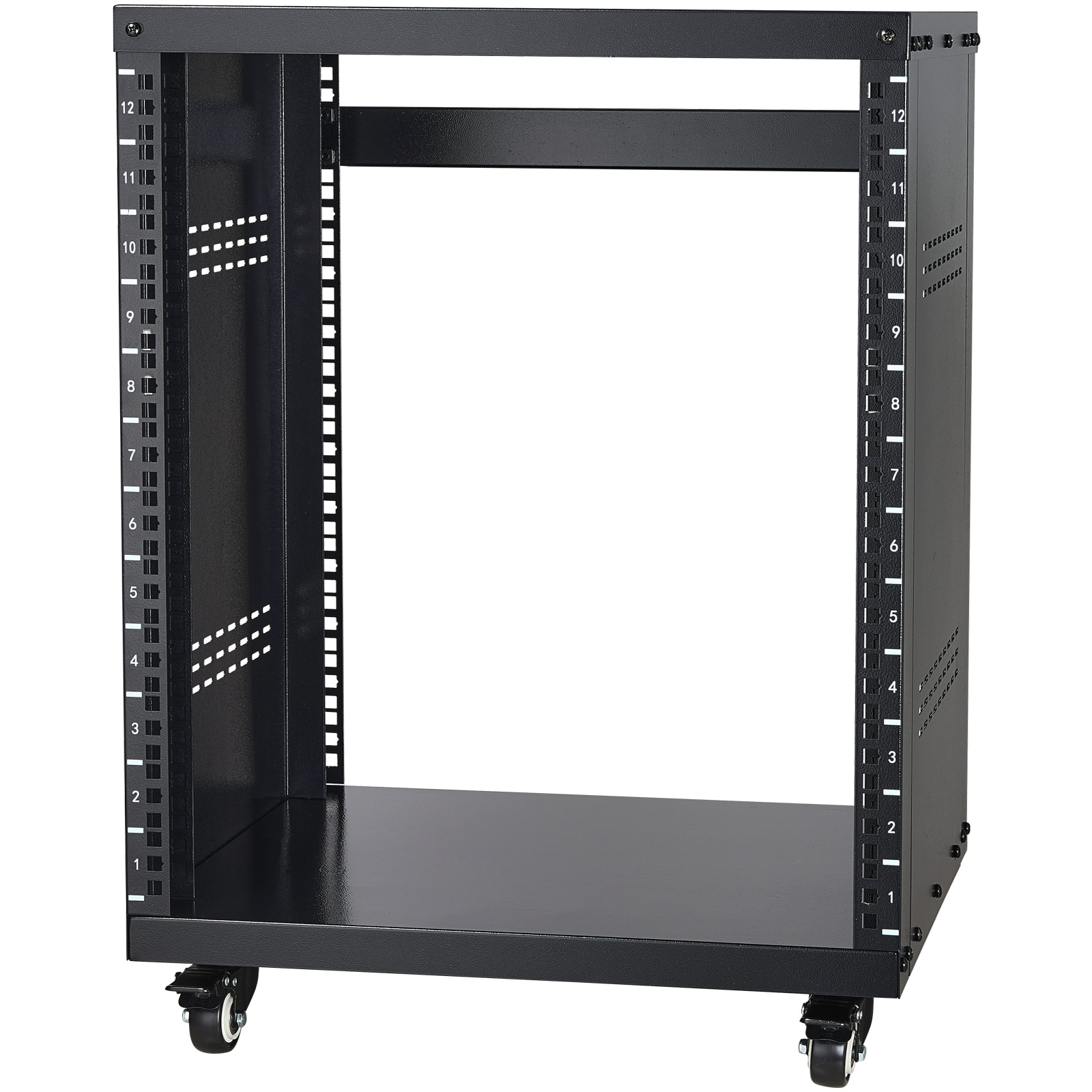 12U AV Rack Stand 500 Lbs Capacity Network Stereo Recording Studio Rack_voghion.com